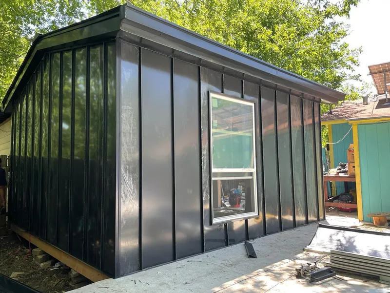 Black standing seam metal wall panels for Metal Roof Installation in Pinellas Park